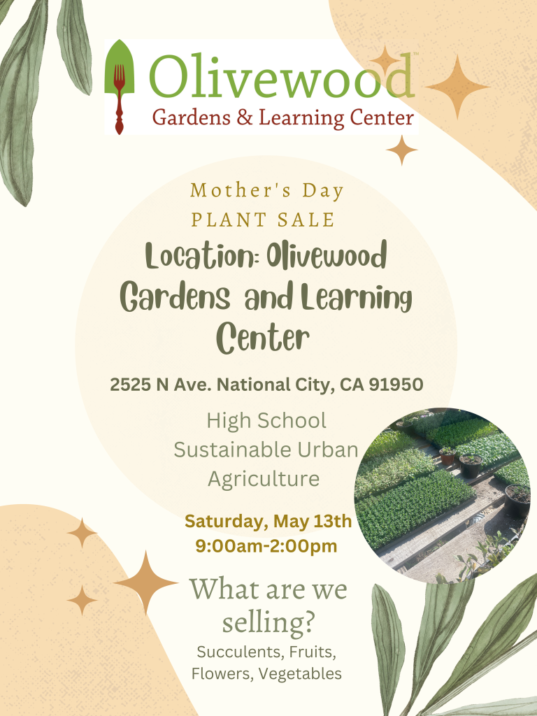 Mother's Day Plant Sale Olivewood Gardens