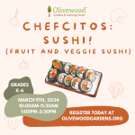 Chefcitos March: Sushi! 1pm SOLD OUT